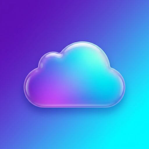 Cloud storage app icon, generated by Iconic Icons